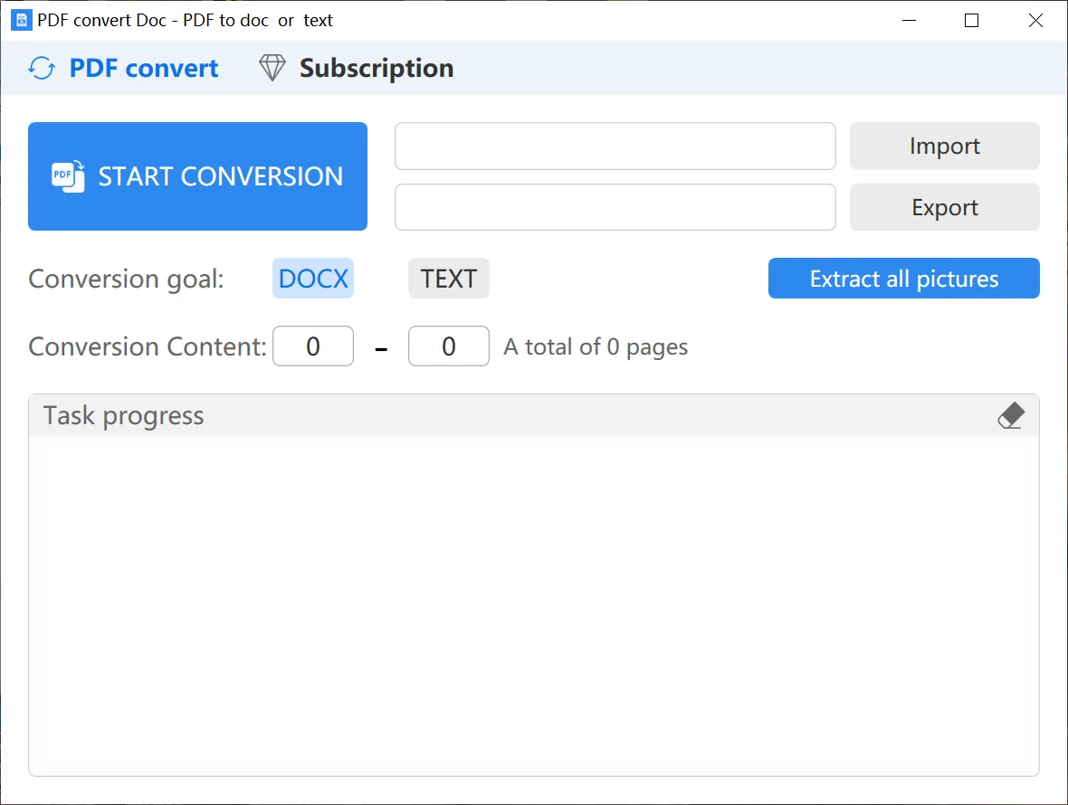 PDF convert Doc - PDF to doc or text screenshot 1