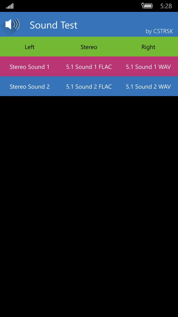 Sound Test screenshot 1