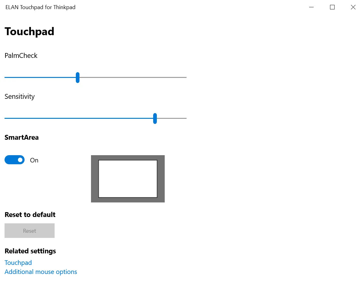 ELAN Touchpad for Thinkpad screenshot 1