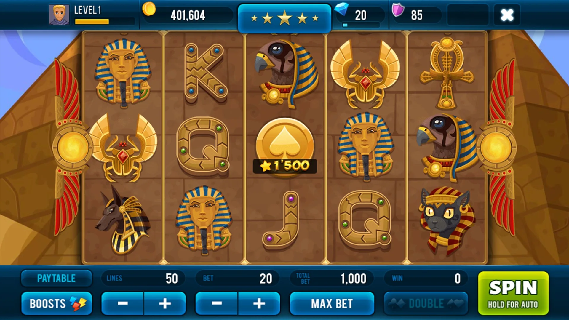 Golden Age of Egypt Slots screenshot 1