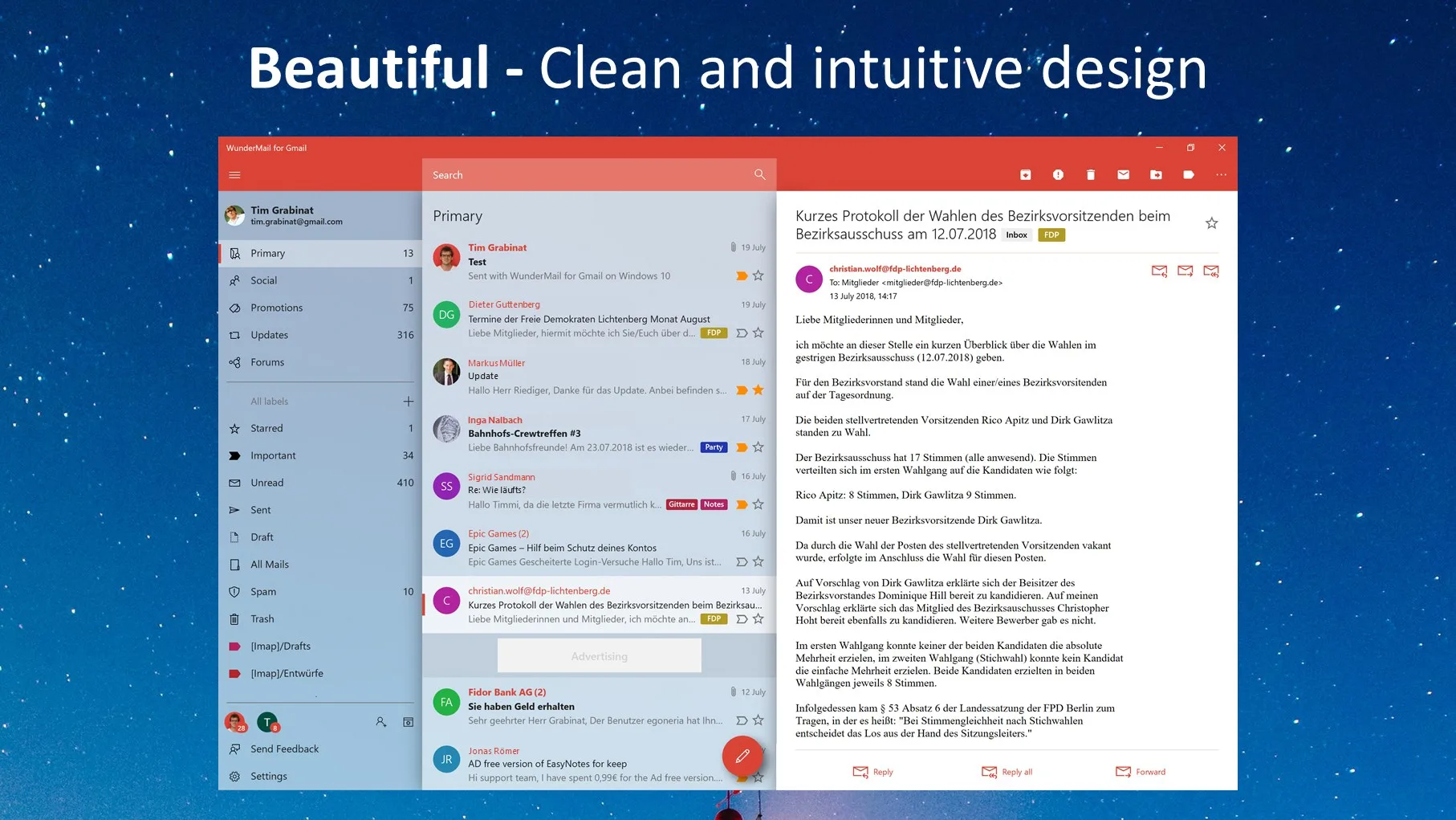 WunderMail - Native Mail App screenshot 2