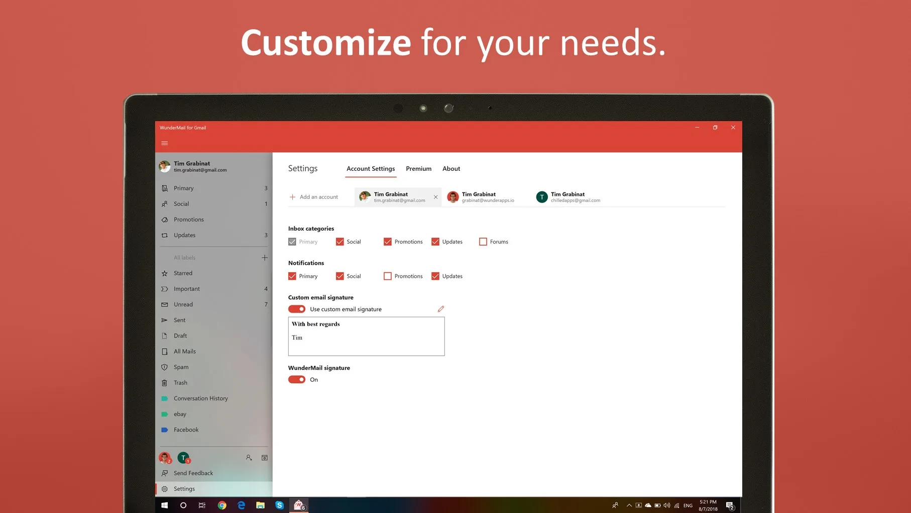 WunderMail - Native Mail App screenshot 5