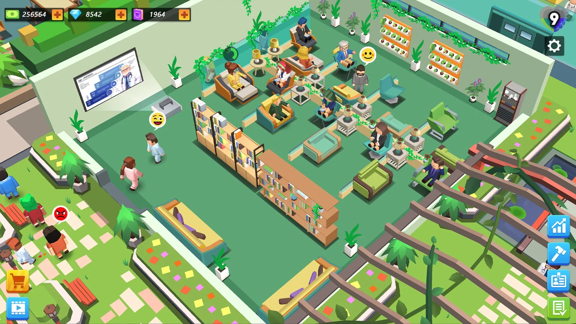 Idle Psych Hospital Tycoon Lite screenshot 2