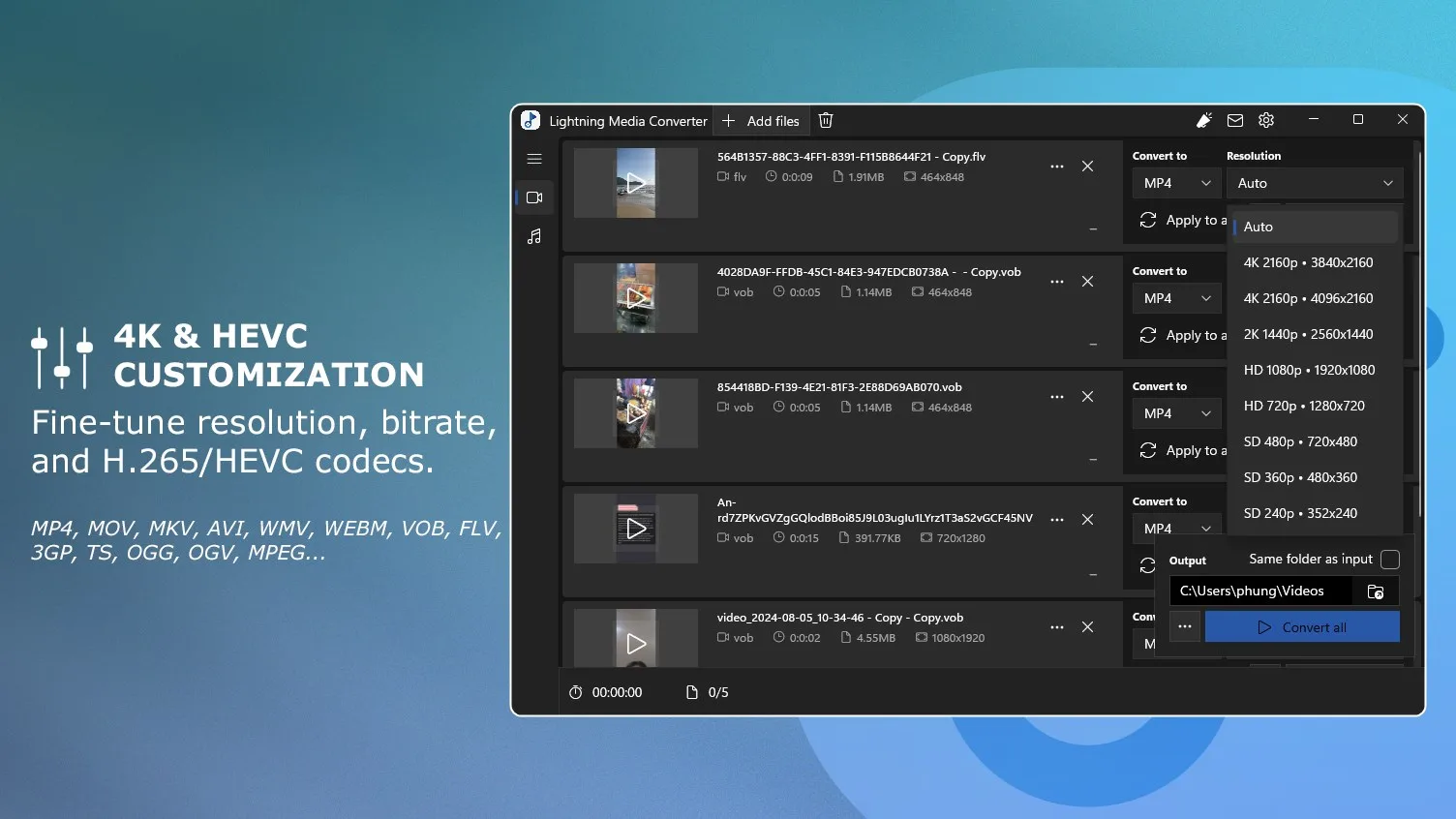 Lightning Media Converter: 4K Video & Audio Suite screenshot 5