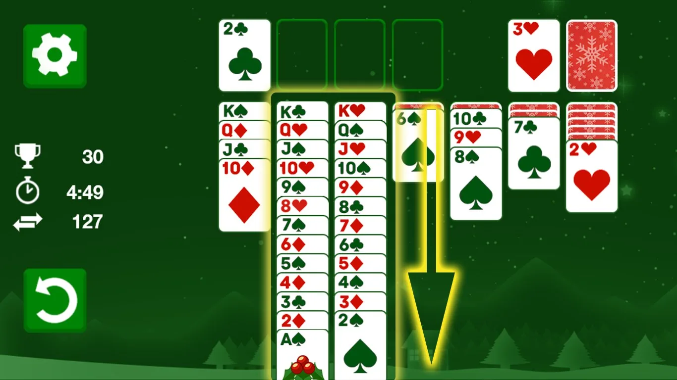 Solitaire Classic Christmas screenshot 2