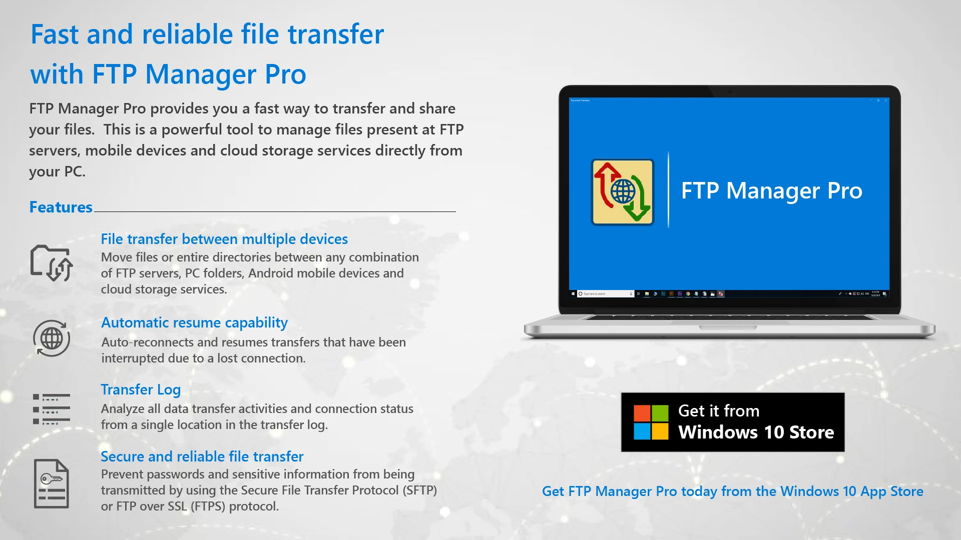 FTP Manager Pro screenshot 1