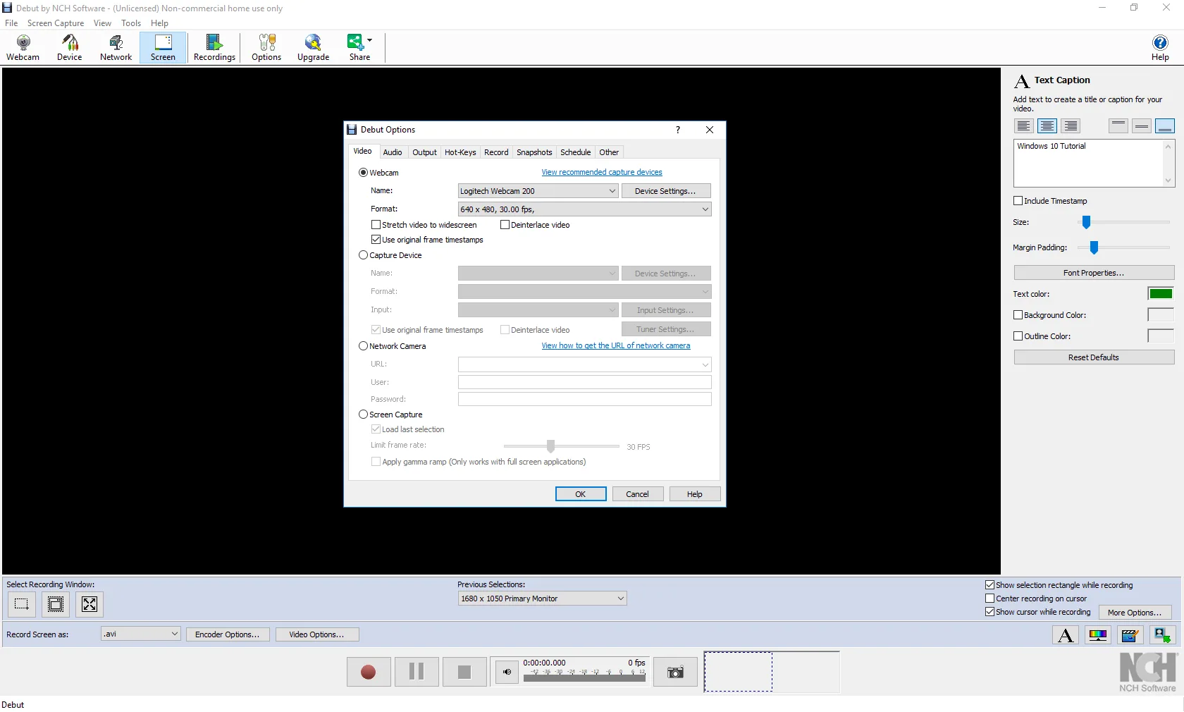 Debut Video Recorder Express Edition screenshot 3