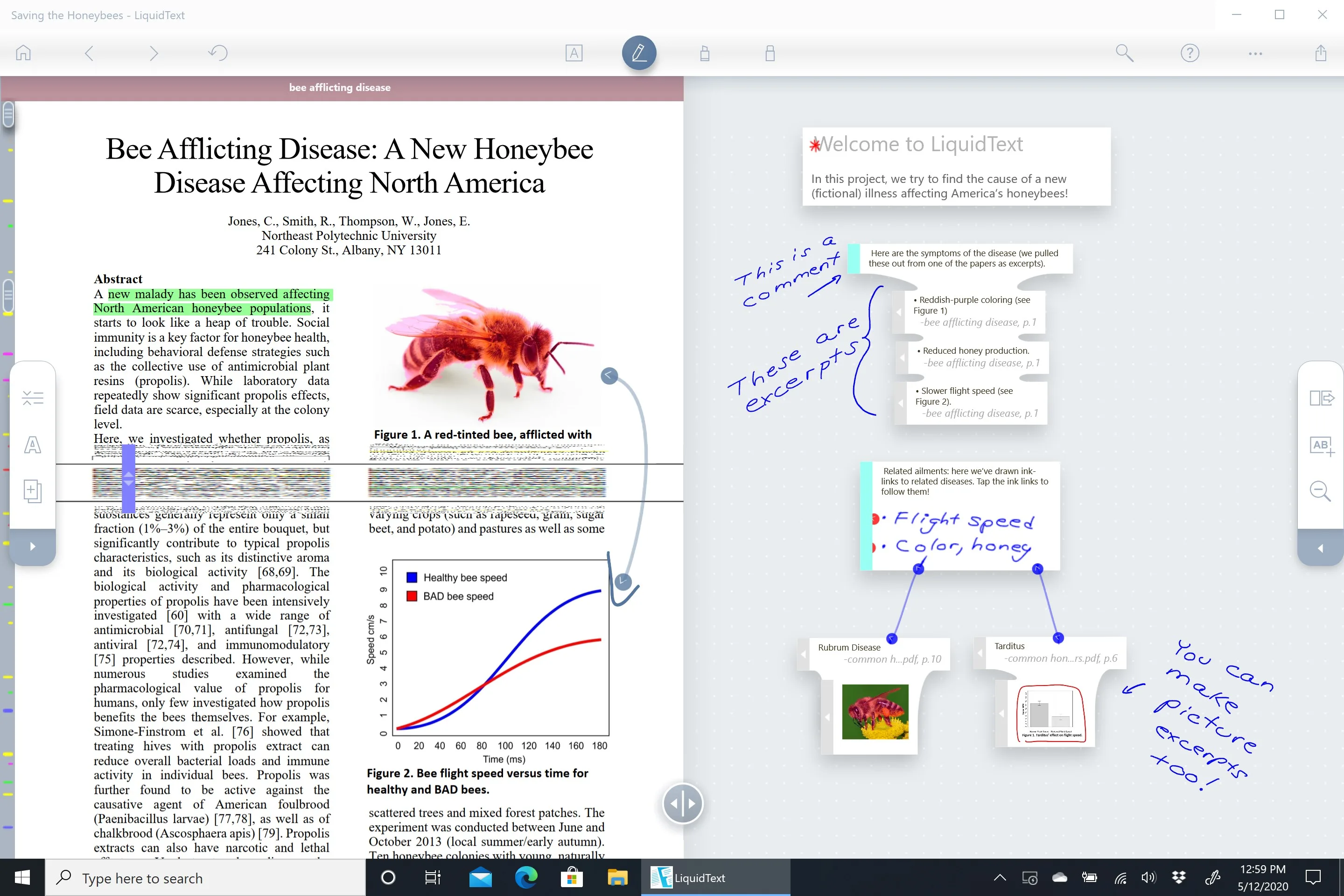 LiquidText screenshot 1