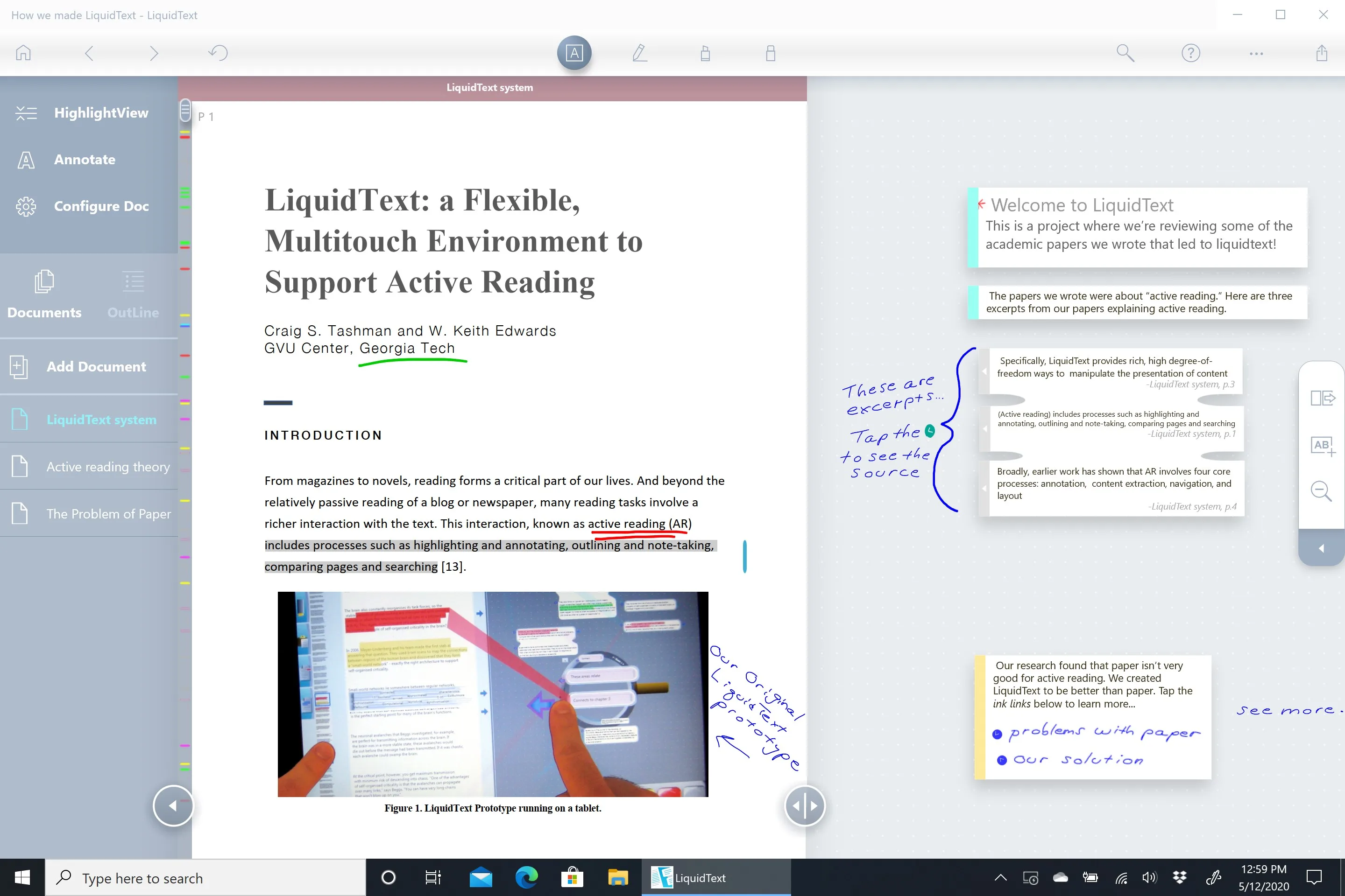 LiquidText screenshot 4