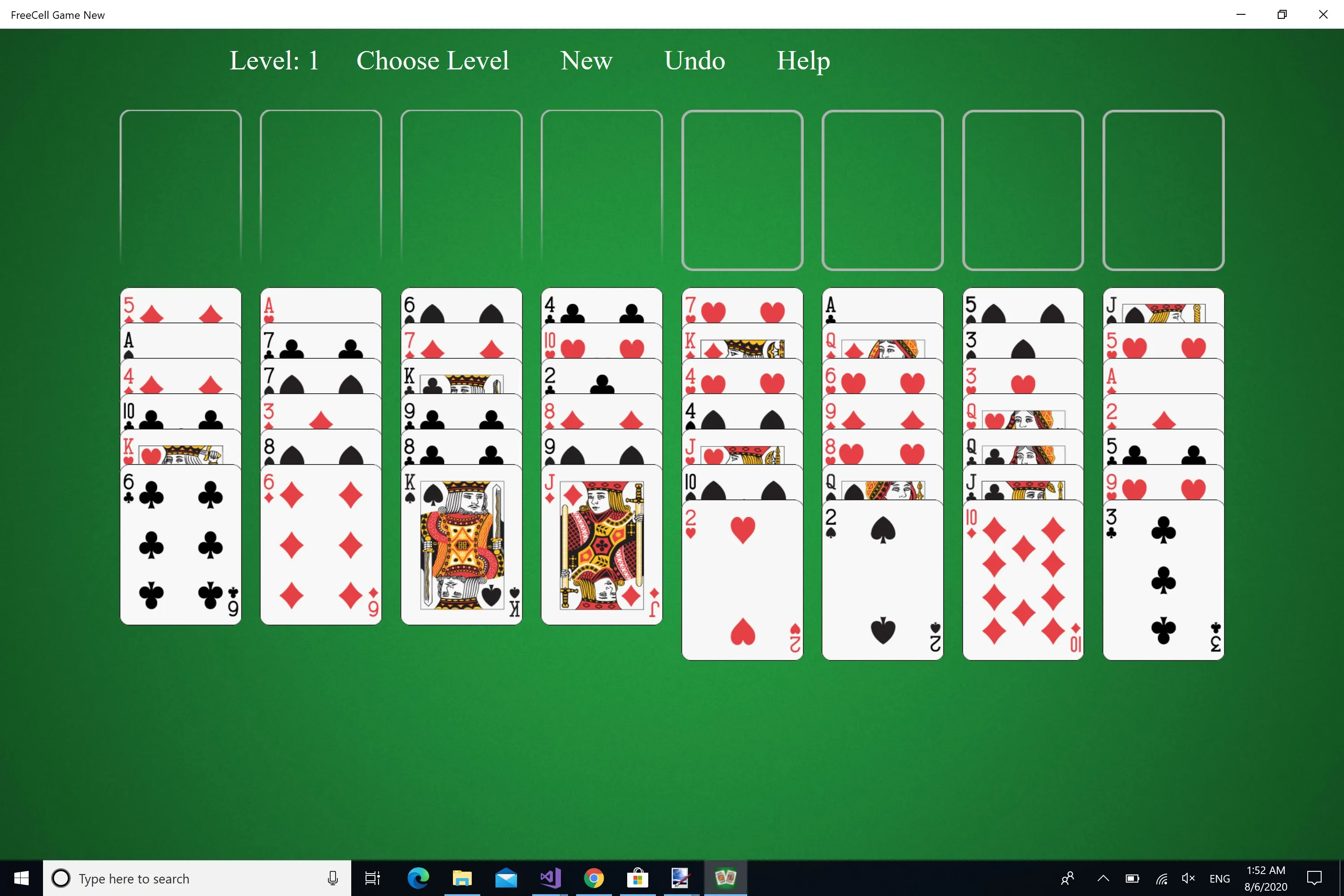 FreeCell Game New screenshot 1