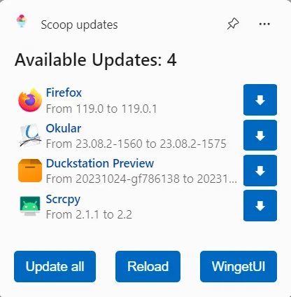 Widgets for UniGetUI screenshot 5