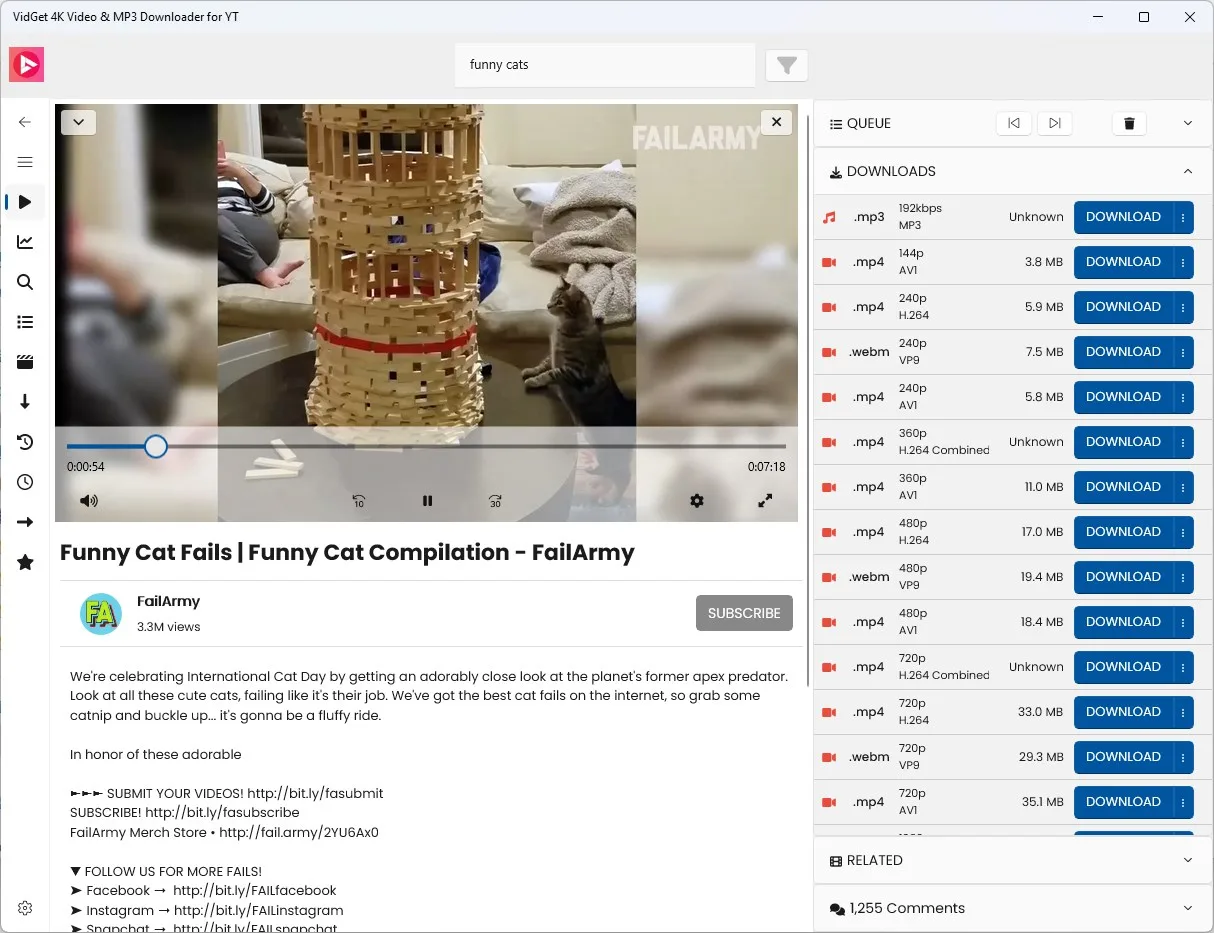 VidGet 4K Video & MP3 Downloader for YT screenshot 3