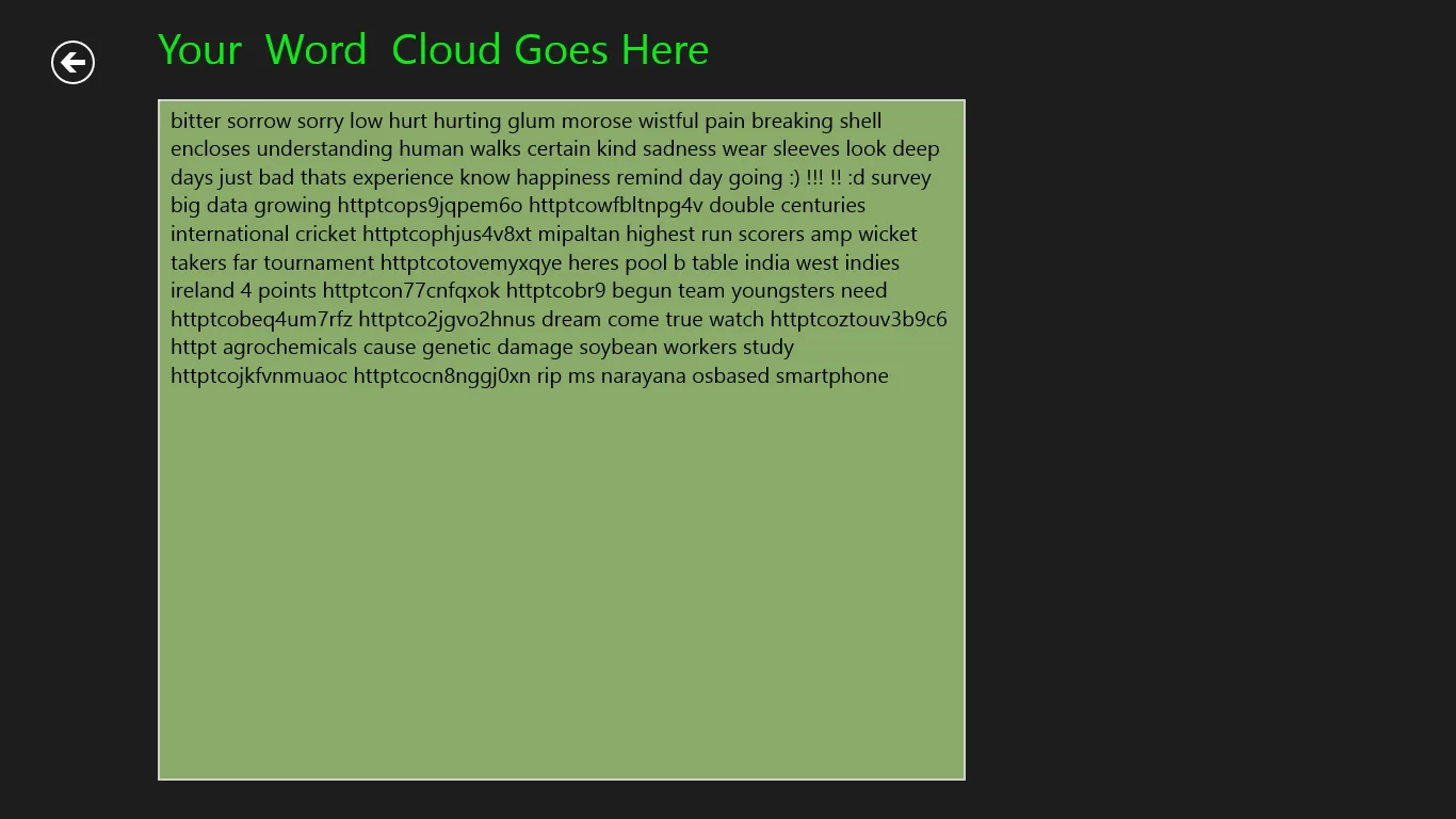 SentiTweet screenshot 4