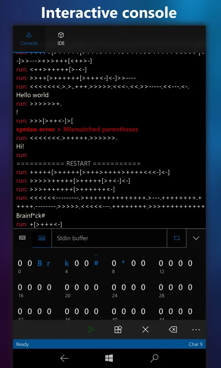 Brainf*ck# screenshot 3