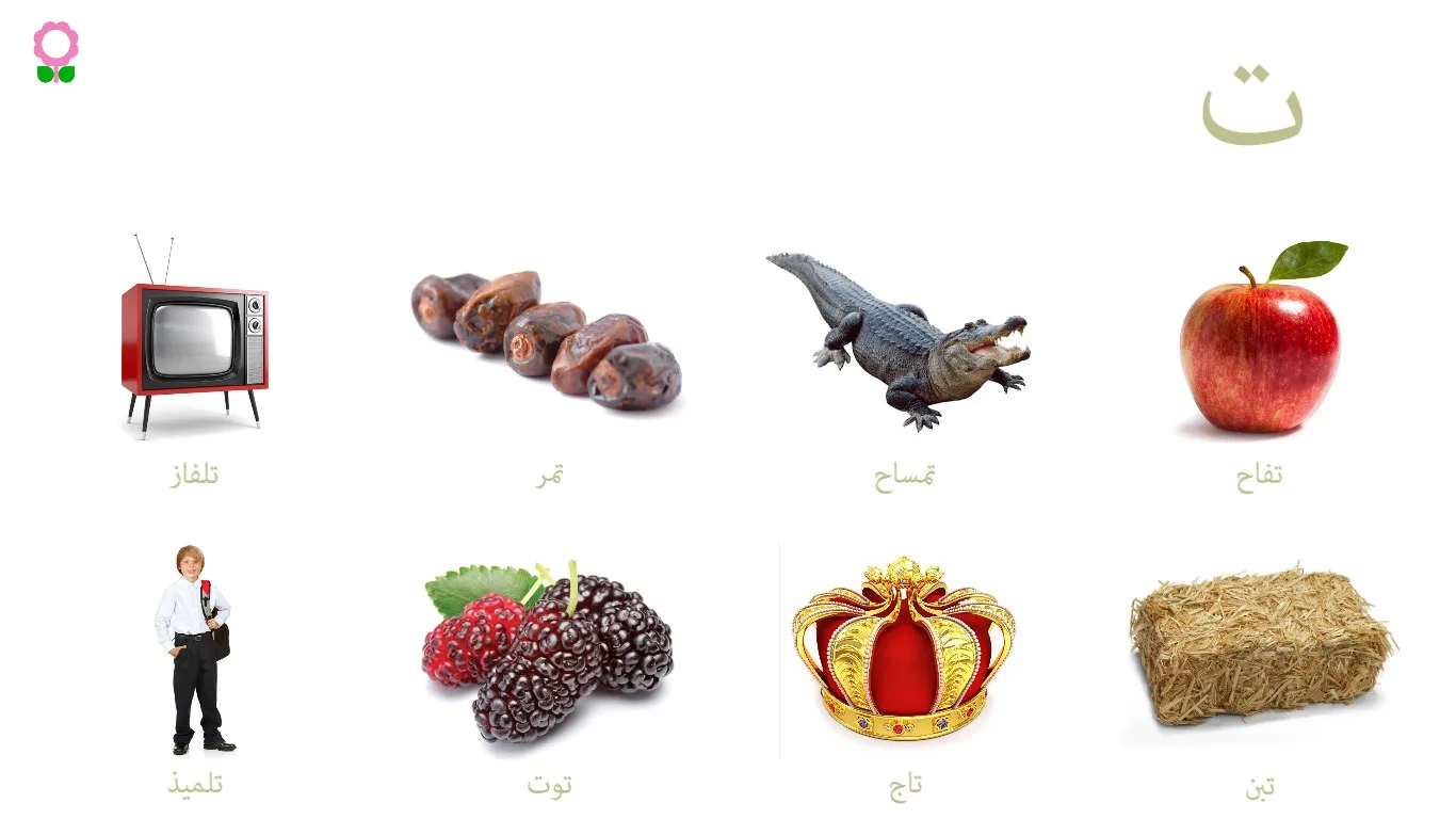 Alphabets Vocabulary Book (Arabic) screenshot 1