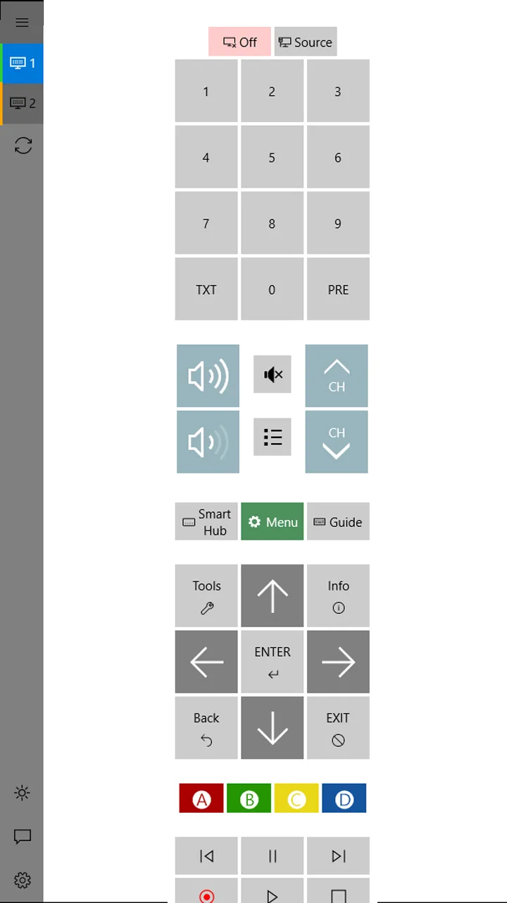 TV Remote Control for Windows 10 screenshot 1