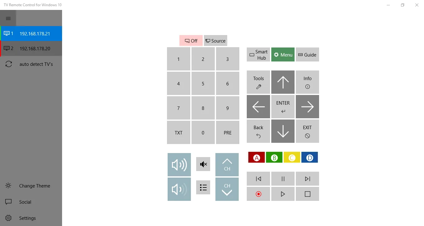 TV Remote Control for Windows 10 screenshot 4