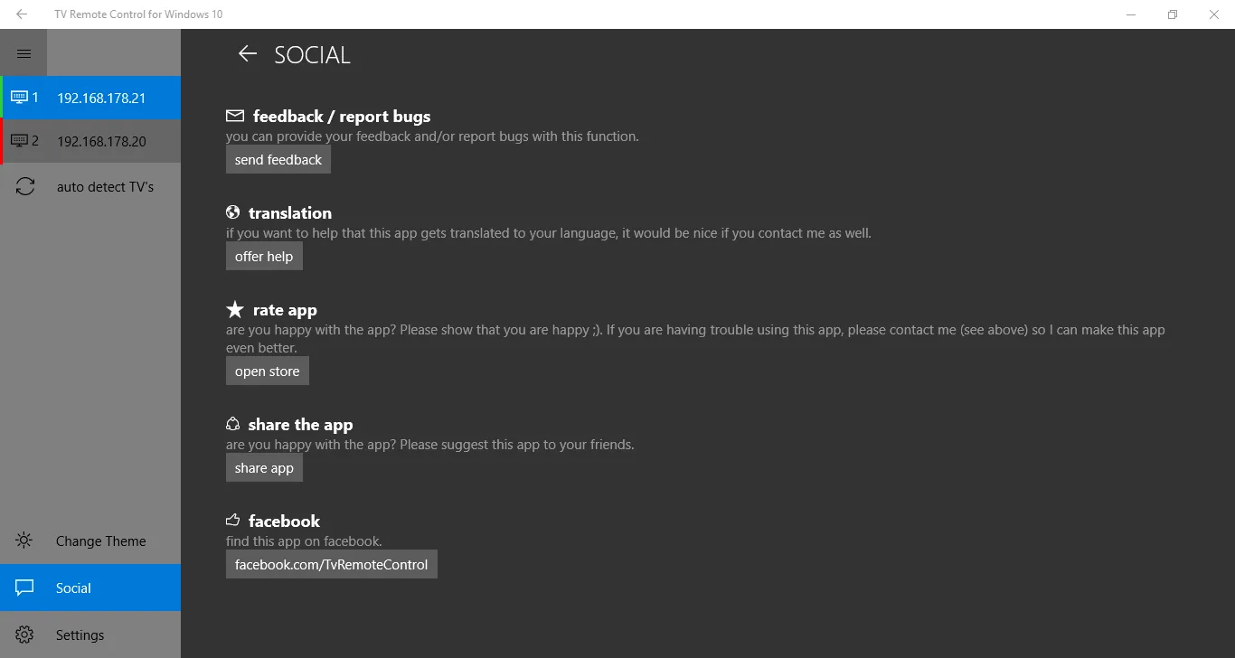 TV Remote Control for Windows 10 screenshot 5