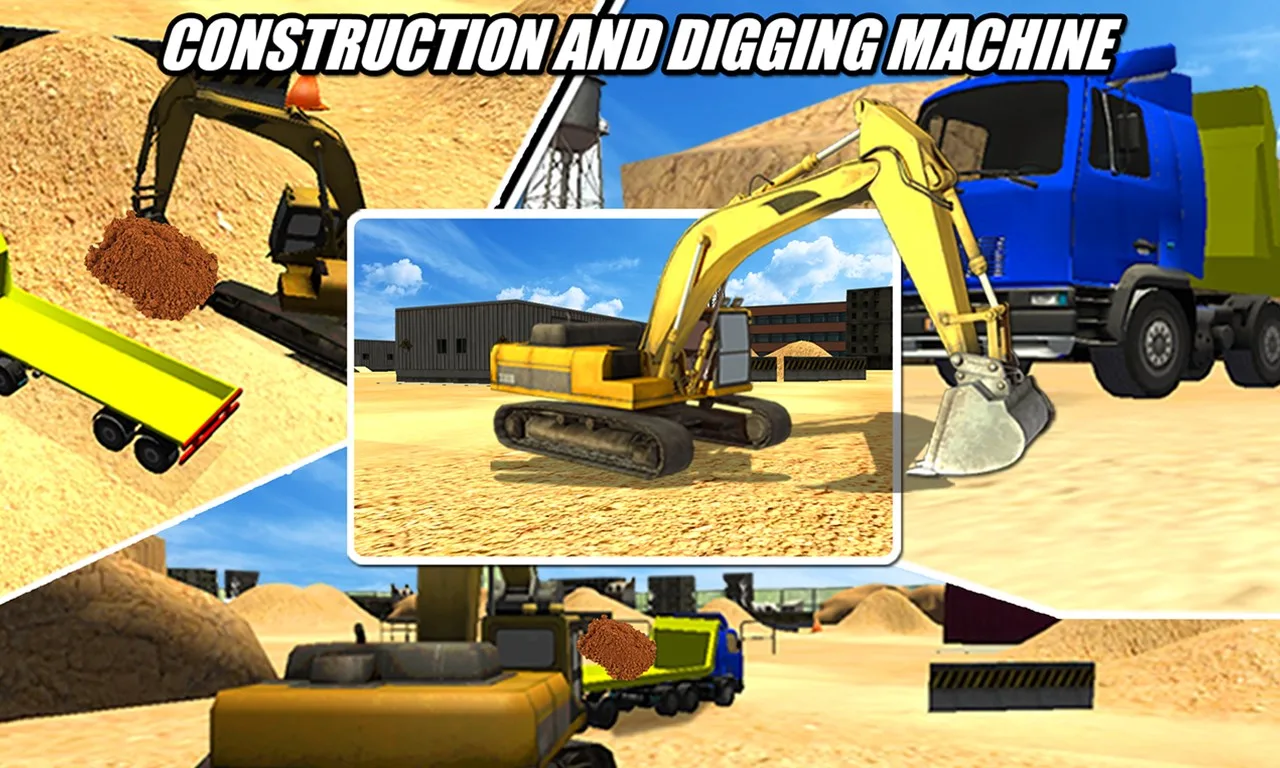 Heavy Excavator Crane 3D - Construction Simulator screenshot 1