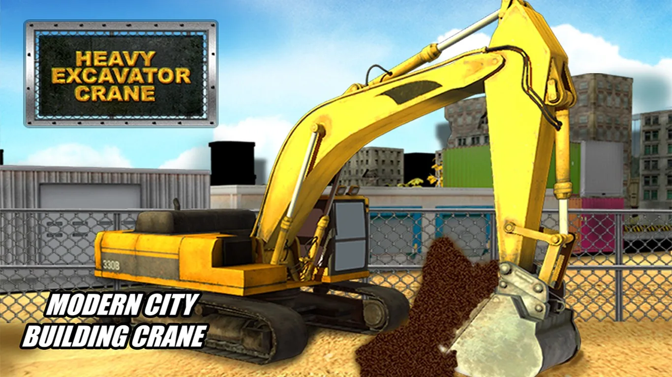 Heavy Excavator Crane 3D - Construction Simulator screenshot 2