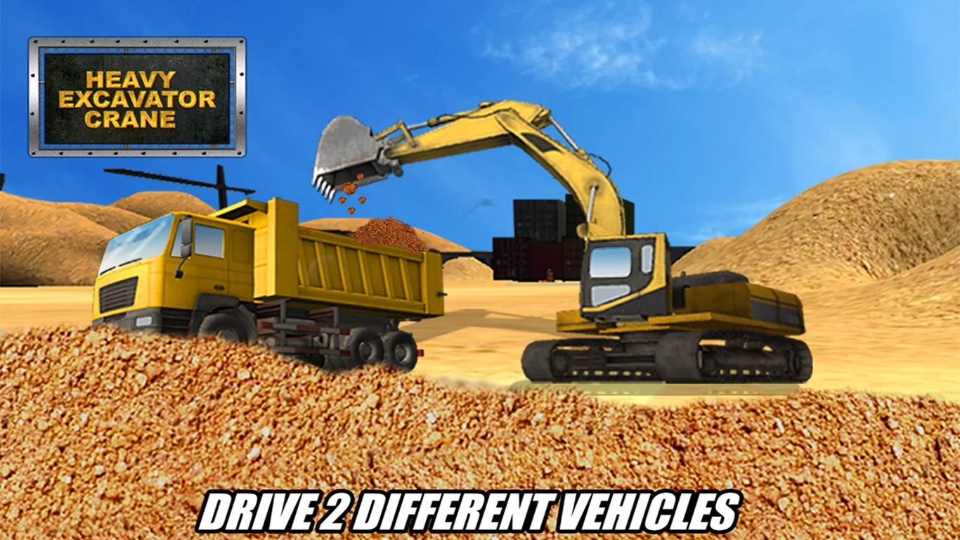Heavy Excavator Crane 3D - Construction Simulator screenshot 4