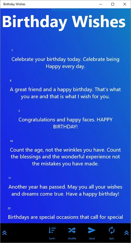 Birthday Wishes screenshot 1