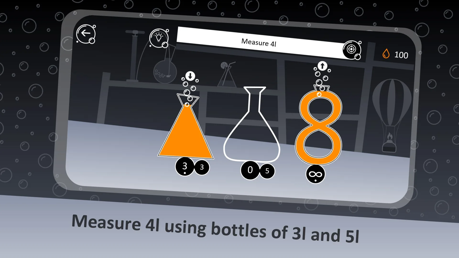 LiquidLab: logical puzzle game screenshot 1