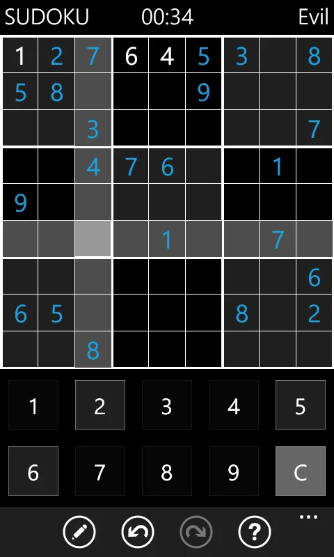 Sudoku screenshot 2