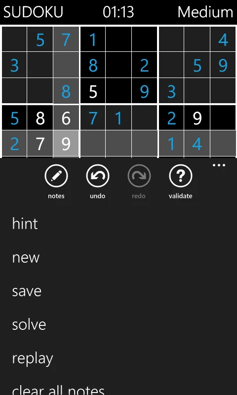 Sudoku screenshot 5