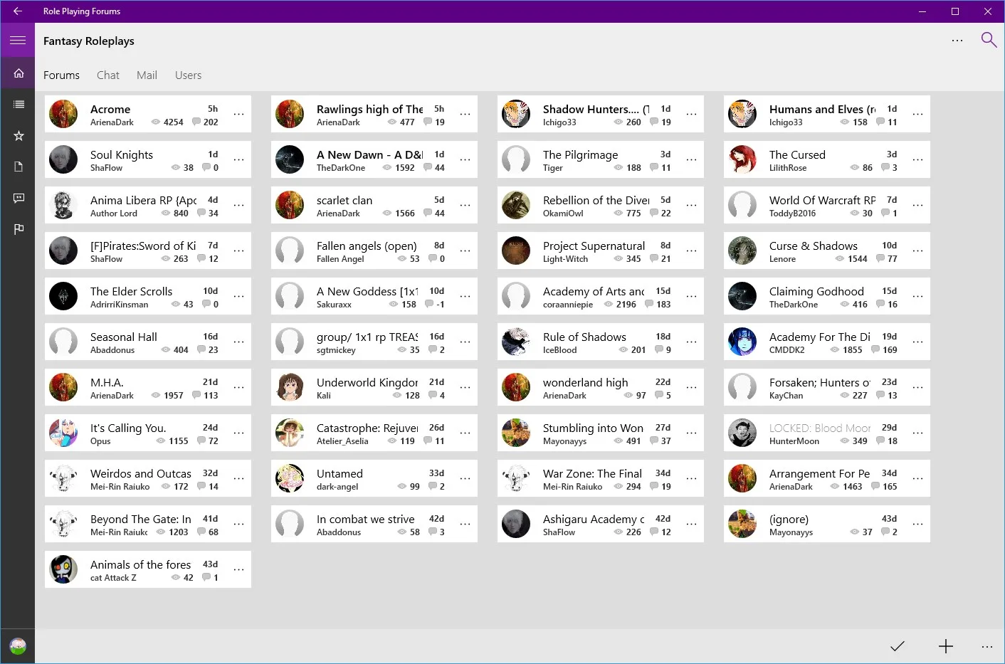 Role Playing Forums screenshot 5