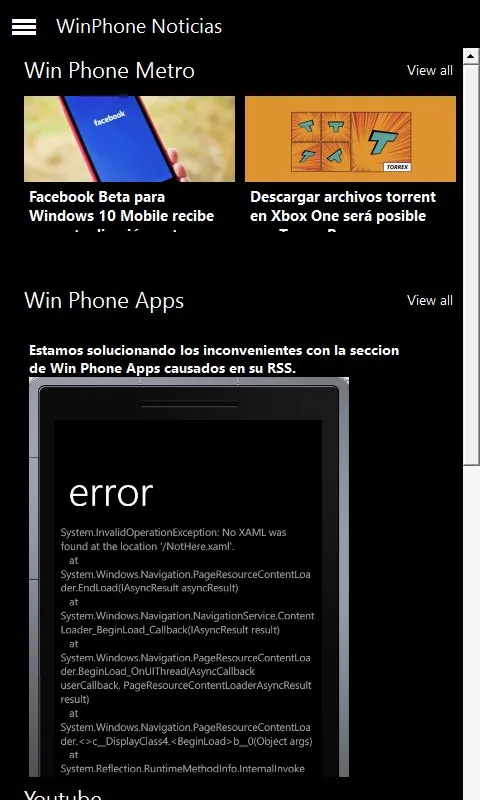 WinPhone Noticias screenshot 2
