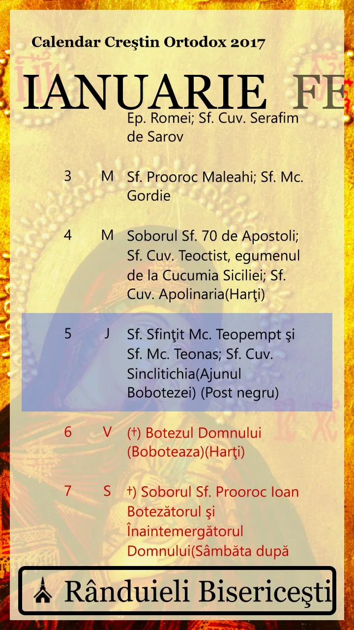 Calendar Crestin Ortodox screenshot 1
