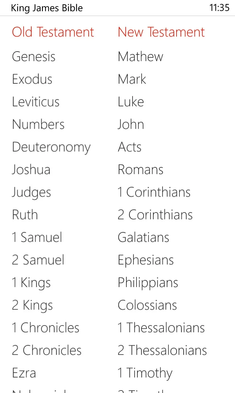 King James Bible screenshot 1