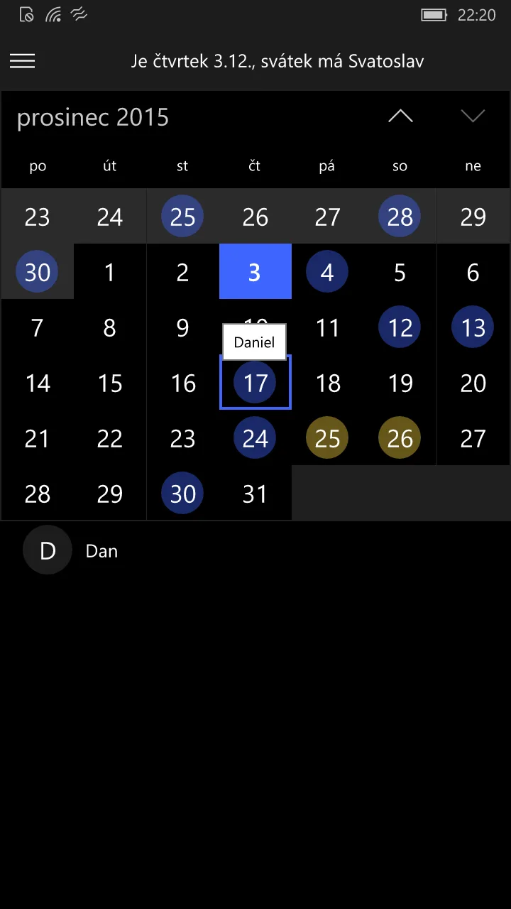 Svátky+ screenshot 2