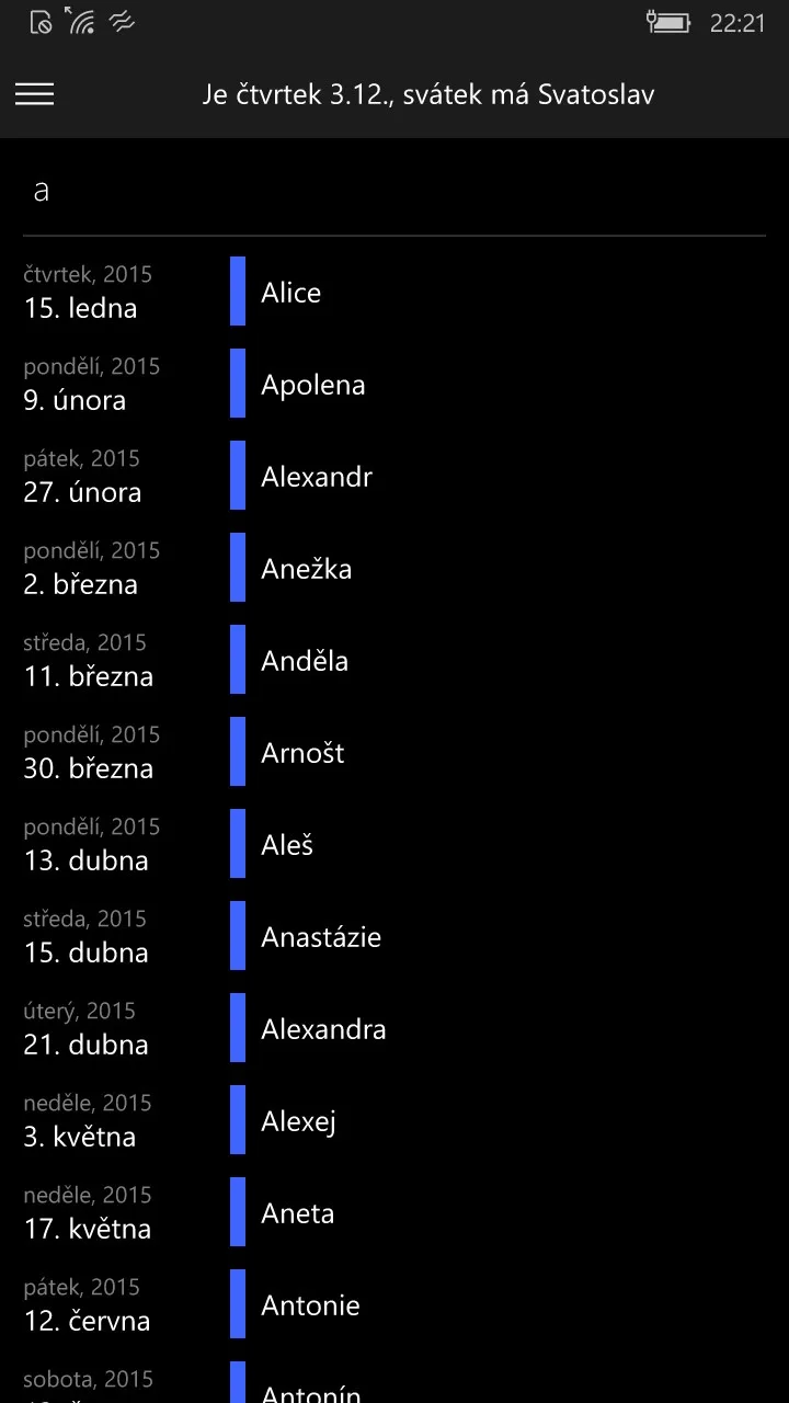 Svátky+ screenshot 3
