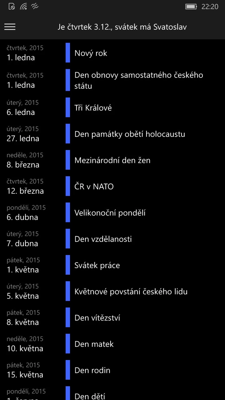Svátky+ screenshot 5