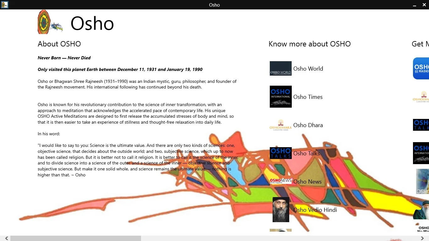 Osho screenshot 1