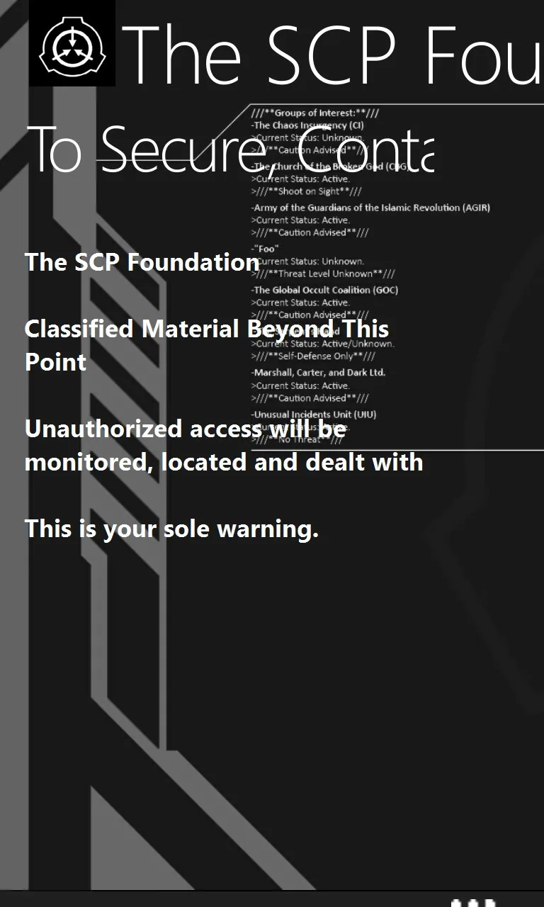 The SCP Foundation screenshot 1