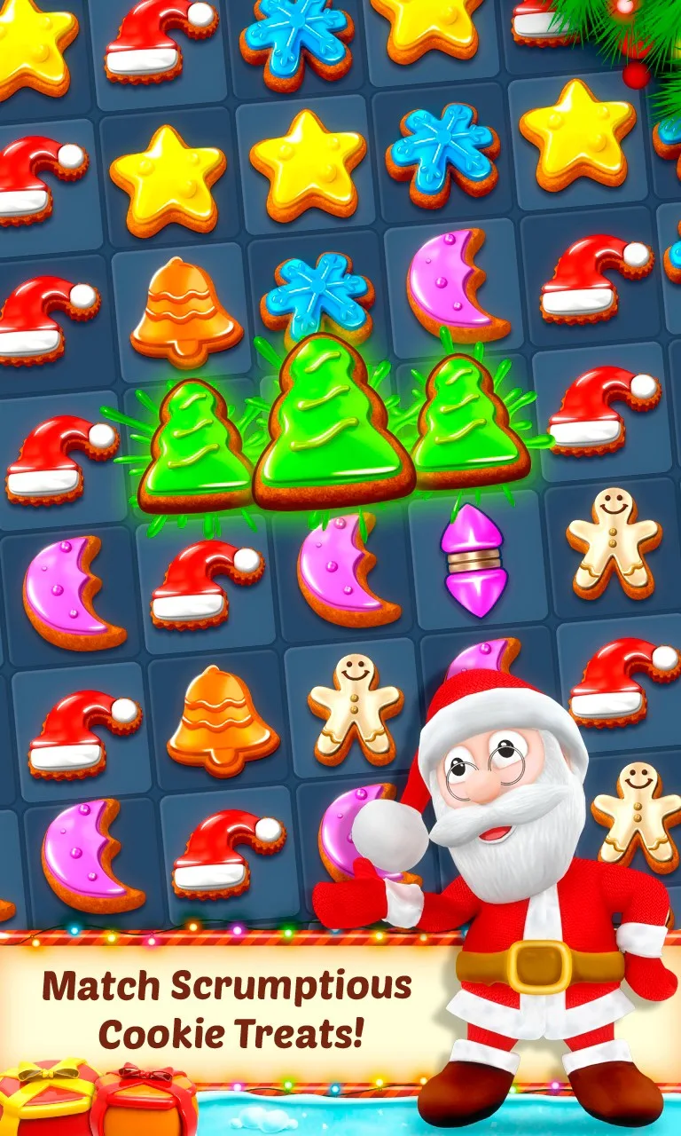Christmas Cookie: Christmas Match 3 Game screenshot 2