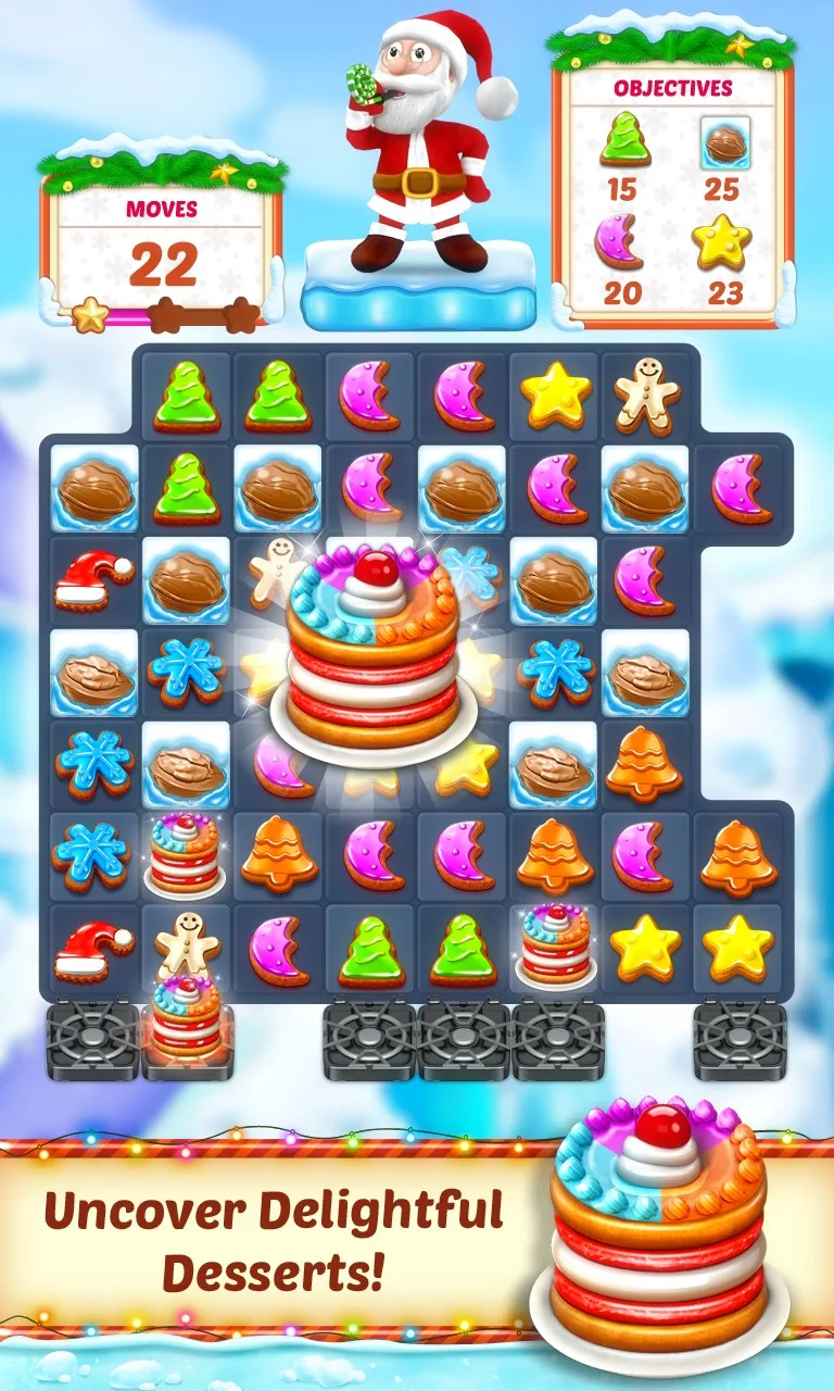 Christmas Cookie: Christmas Match 3 Game screenshot 3