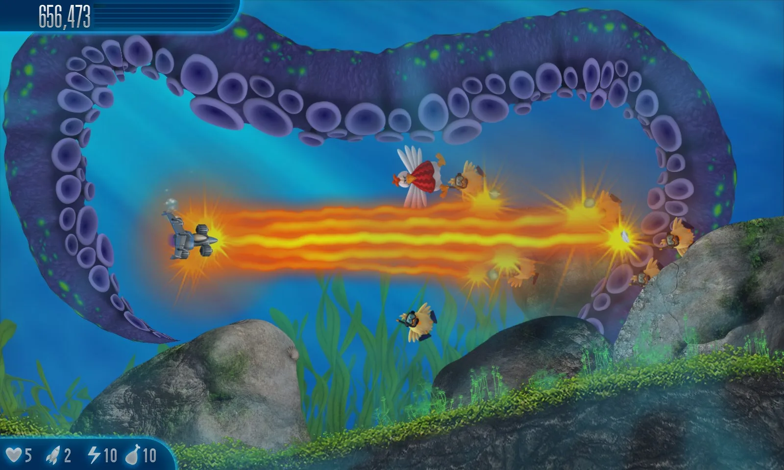 Chicken Invaders 5 HD screenshot 2