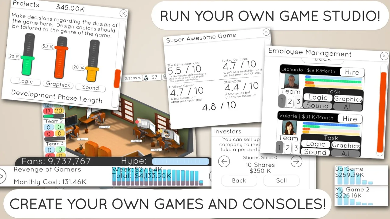 Game Studio Tycoon 2 screenshot 5