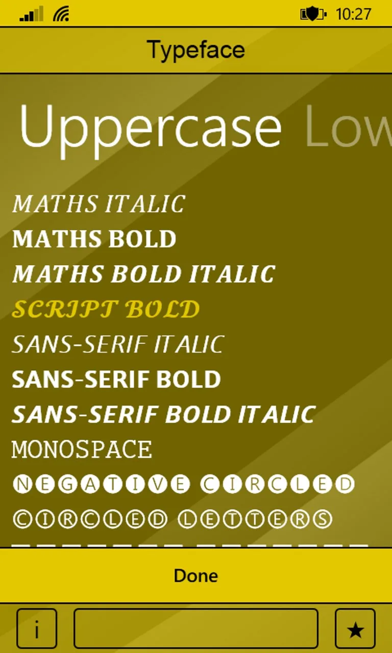 Typeface screenshot 1