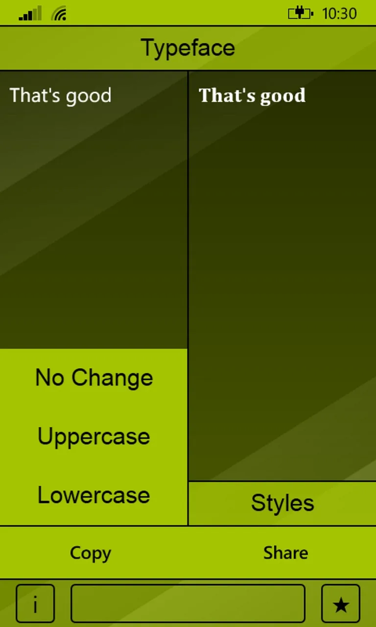 Typeface screenshot 5