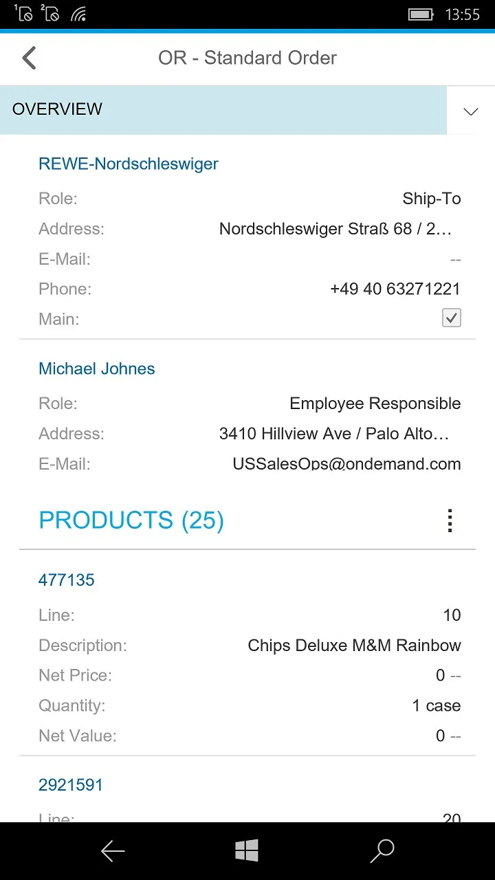 SAP Cloud for Customer screenshot 3