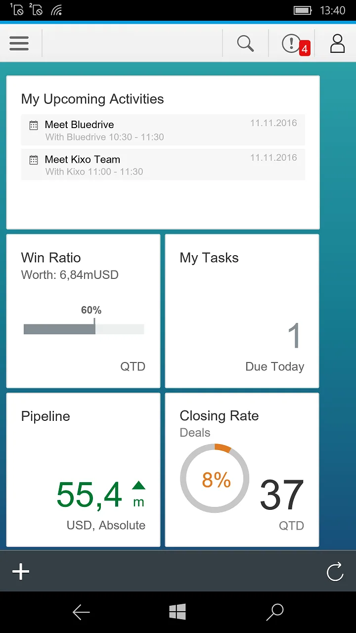 SAP Cloud for Customer screenshot 4