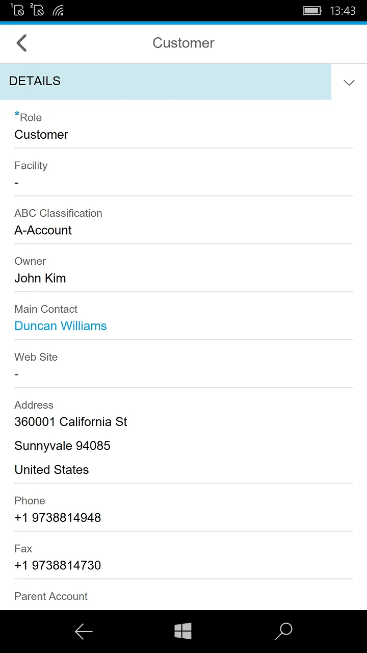 SAP Cloud for Customer screenshot 5
