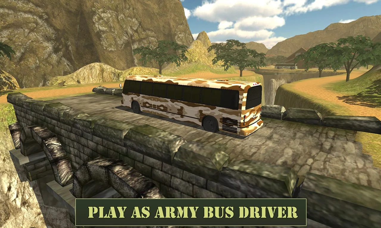 Army Transport Bus Driver 3D - Military Staff Duty screenshot 2
