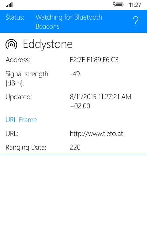 Bluetooth Beacon Interactor screenshot 2