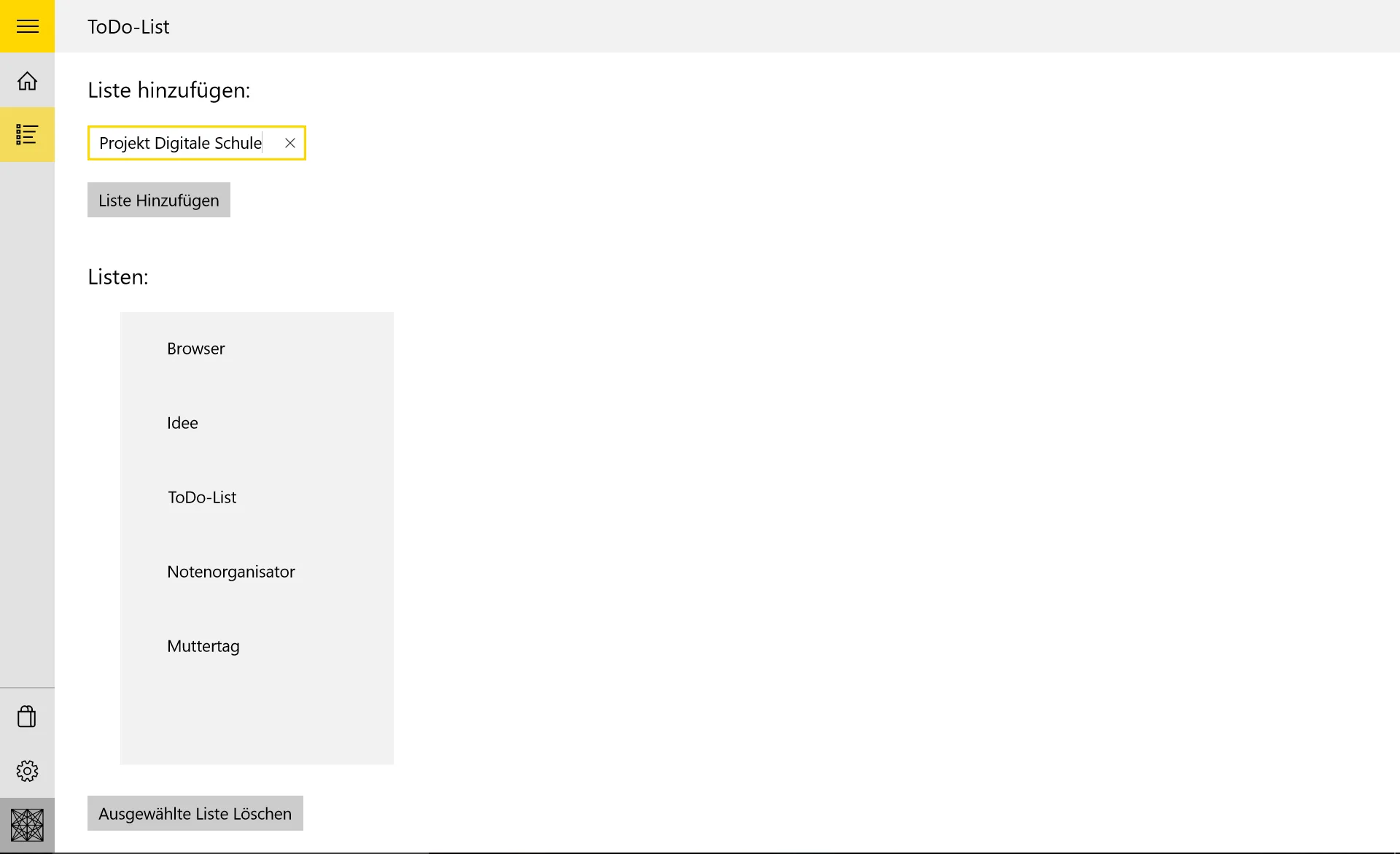 ToDo-List screenshot 1